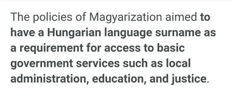 magyarization policy